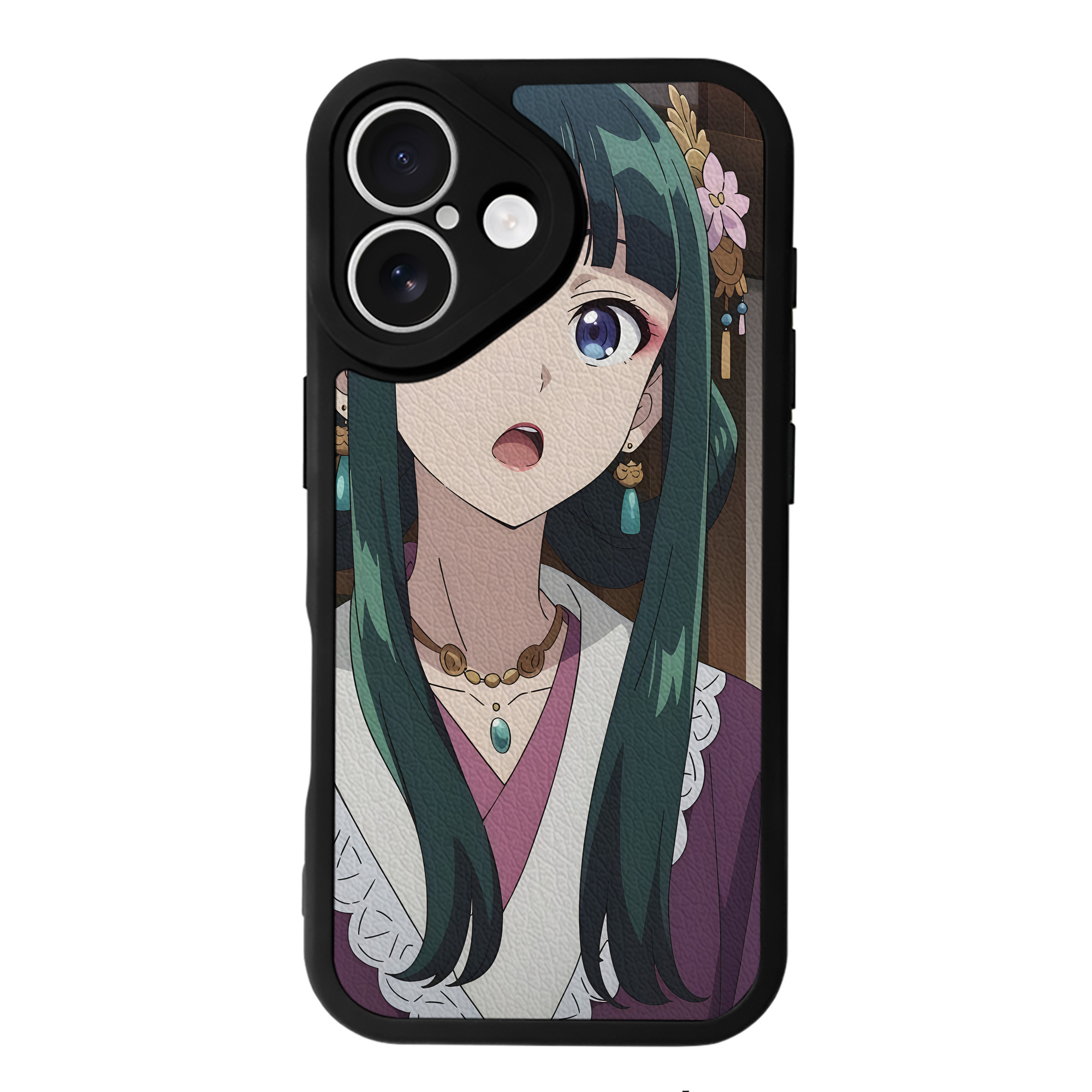 （画像用） 薬屋のひとりごと The Apothecary Diaries 【iPhone 16シリーズ対応】シリコンスマホケース（レザー調） 材質：シリコン